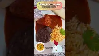 “Pollo en chile guajillo y de árbol” delicioso 😋🥘.