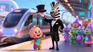 Boom Boom Train Fun 🚂 | Kids Train Song | Sing Along & Move