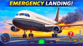 Emergency Landing 😱 Boeing Plane City Airport | Airplane Simulator Gameplay