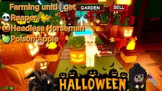 Playing Grow a Garden HALLOWEEN Event Week 1 🎃 Reaper, Headless Horseman, Poison Apple