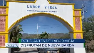 Great fence at the Labor Vieja middle school!