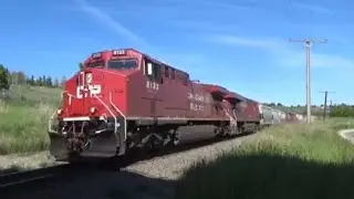 CP 8133 Leads CP 301 (Grain) West at Keith East. CP Laggan Subdivision