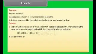 Ch 10 - The s-Block Elements | Examples Related to Sodium Compounds