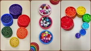Hypnotic Bead Reversal, Xylophone Magic, Sorting Balls, ASMR Bead Tower, Marble Run Relaxation