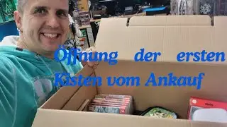 Öffnung der ersten Ankaufskisten vom Megaankauf im Powergames Chemnitz