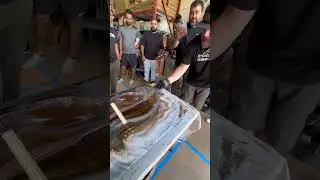 Countertop workshop in Toronto 👉www.newclassicresin.com #stonecoatcountertops #epoxyresin #epoxy