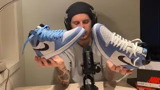 Jordan 1 University Blue Unboxing (ASMR)