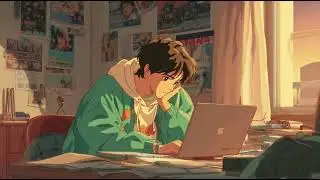 90s Anime Lo-fi: Teen Studying in Cozy Room | Chill Study Vibes