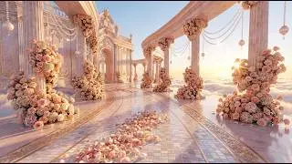 Fantasy Cinema | Rose - Opal Celestial Palace Above the Clouds | Cinematic Luxury Dreamworld