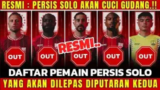 RESMI‼️DAFTAR PEMAIN PERSIS SOLO YANG AKAN DILEPAS DIPUTARAN KEDUA || BERITA PERSIS SOLO HARI INI