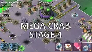 MEGA CRAB STAGE 4 - 2 TANKS! Boom Beach Strategy!  Gaming With Talha