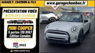 MINI COOPER 5p 136 BVA7 Edition Camden - White Silver toit noir | pr&eacute;sentation