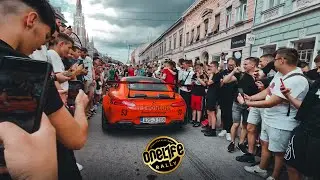One Life Rally 2023 - Novi Sad Checkpoint - Supercars Arriving