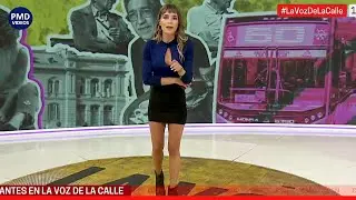 agustina pe&ntilde;alva minifalda negra hot