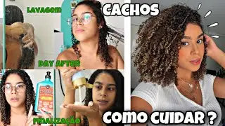COMO CUIDAR DO CABELO CACHEADO/CRESPO *rotina capilar,lavagem,finalização,day after* (3abc 4abc) !