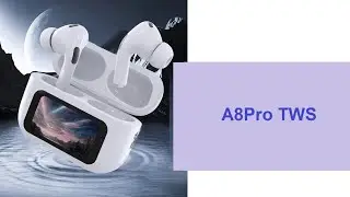 A8Pro - Bluetooth 5.4 Wireless Earphones - LCD color screen