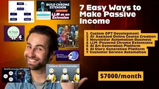7 Easy Ways To Make Passive Income With Large language Model | AI | AI Tools | AI Side Hustle
