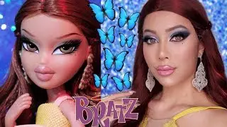 BRATZ CHALLENGE 4 TRANSFORMATION | SMOKEY EYE GLAM DOLL MAKEUP TUTORIAL | MIANA LAUREN