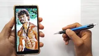 Drawing Tiger Shroff,  Step by step,  Outline Tutorial