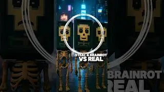 Comparison Steal A Brainrot Vs Real Brainrot Memes #brainrotchallenge #robloxgaming #shorts
