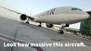 Boeing 777-300ER (Extended Range) While Parking on The Apron