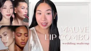 Finding my wedding lip combo! 💕☺️ follow for the whole look! #mauve #weddingmakeup