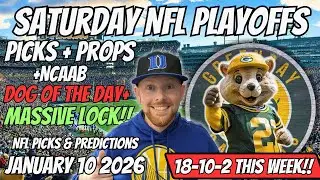 NFL Picks Today Saturday 1/10/2026 | Rams vs Panthers & Packers vs Bears NFL Props Today