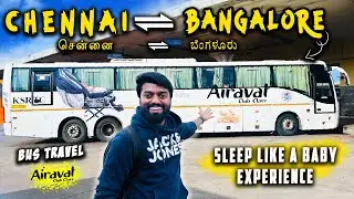 BUS Journey 😍 Chennai to Bangalore 🚌 Airavat CLUB Class | DAN JR VLOGS