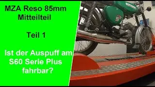 Simson Tuning S51 MZA Reso dicker Mitteilteil Test Umbau Teil1 CO2radtechnik