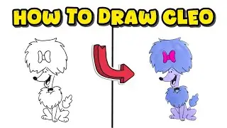 How to Draw Cleo from Clifford the Big Red Dog &ndash; Simple Cartoon Guide