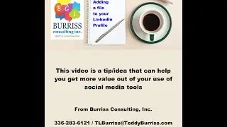 How do I attach a document or file to a LinkedIn Profile (Original Video)