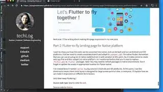 Part2-Designing Cross platform Flutter prototype for Landing Page