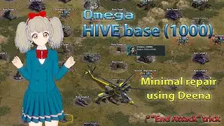 War Commander - Omega HIVE (1000, Sector goal) base [Minimal repair using Deena]
