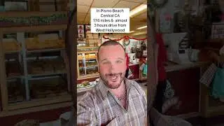 Steven Spreafico in Pismo Beach CA at Old West Cinnamon Rolls
