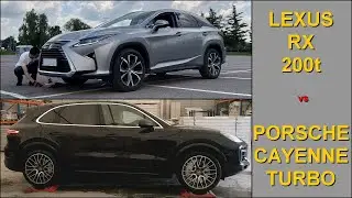 SLIP TEST - Lexus RX 200t AWD vs Porsche Cayenne Turbo 4.0 V8 - @4x4.tests.on.rollers
