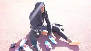 testing out my adidas new spikes part. #runfast #motivation #fitness #running #warmups #youtuber
