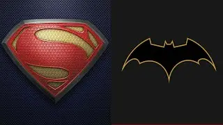 Drawing DC Superman And Batman Face Combined Mashup In Marvel Comic Style : Part 1