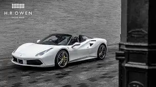 2017 Ferrari 488 Spider For Sale | Bianco Avus over Nero | H.R. Owen Ferrari