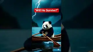 Panda&rsquo;s Baby Drowning in the Storm 😭 | Will He Survive?&rdquo;#ai#trending#shorts