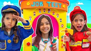 Dia das profissões na escola com Julinha, Manu e seus amigos