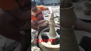 Art of making clay pot 📗📕 #shorts #claypot