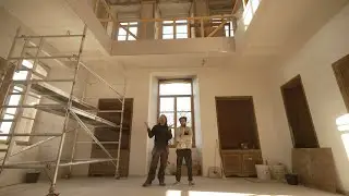 Finishing the Ceiling in the Convent Library