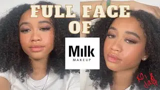 FULL FACE USING ONLY MILK MAKEUP @MilkMakeup  | NATURAL AND SIMPLE LOOK | TACO BELL BREAK