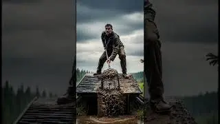 Alone in Heavy Rain | Secret Forest Survival Shelter (No Talking)