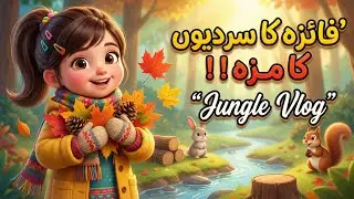 Faiza&rsquo;s Winter Fun Day  | Jungle Adventure & Learning for Kids | Cartoon | Jungle vlog | Faiza kids