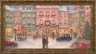 Valentine&rsquo;s Village in Winter ❄️💕 | 2-Hour Cozy Romantic Screensaver | Snowy Cottagecore Love Scene