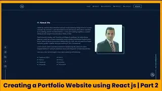 Creating a Responsive Portfolio Website using React js | Part 2