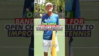 1 Simple Band Exercise for Open Chest & Better Mobility To Improve Your Tennis #shortsviral