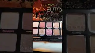 Sigma Warm Neutrals swatches. #eyeshadow #makeup #swatches #shorts