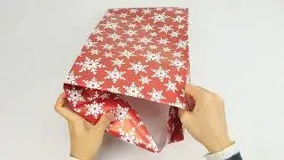 Tip to make gift bag from gift paper 
